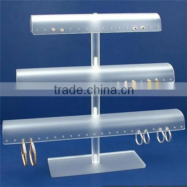 top quality countertop acrylic jewelry display cabinet earring display necklace display stand