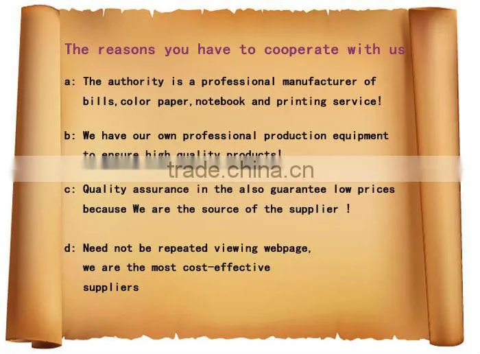 Sales-order book 33 triplicate forms printing company in china