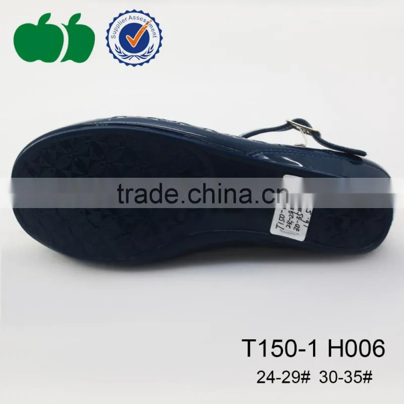 Girls popular new style lovely pvc plastic sandal shoes