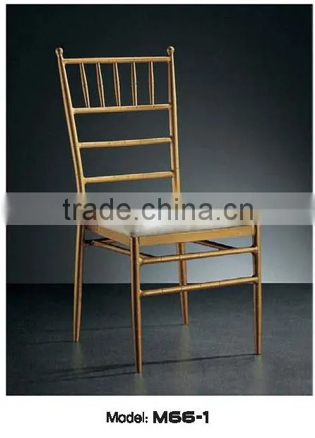 simple classical hotel dining chair metal base frame SH 17