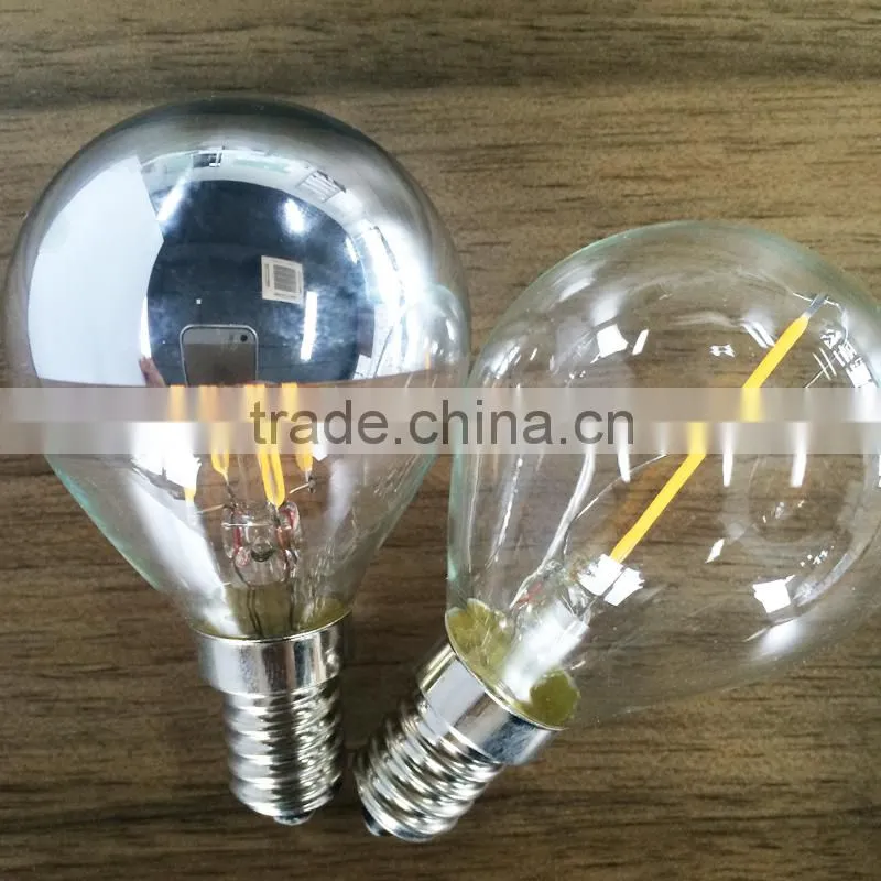 New Products G45 Bulb E27 Glass Cover CE RoHS Indoor 2W