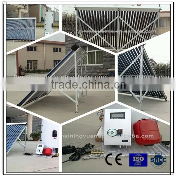 2015 New Low Price High Efficiency Separated Pressurized Solar Water Heater With Famous Brand for Overseas Market