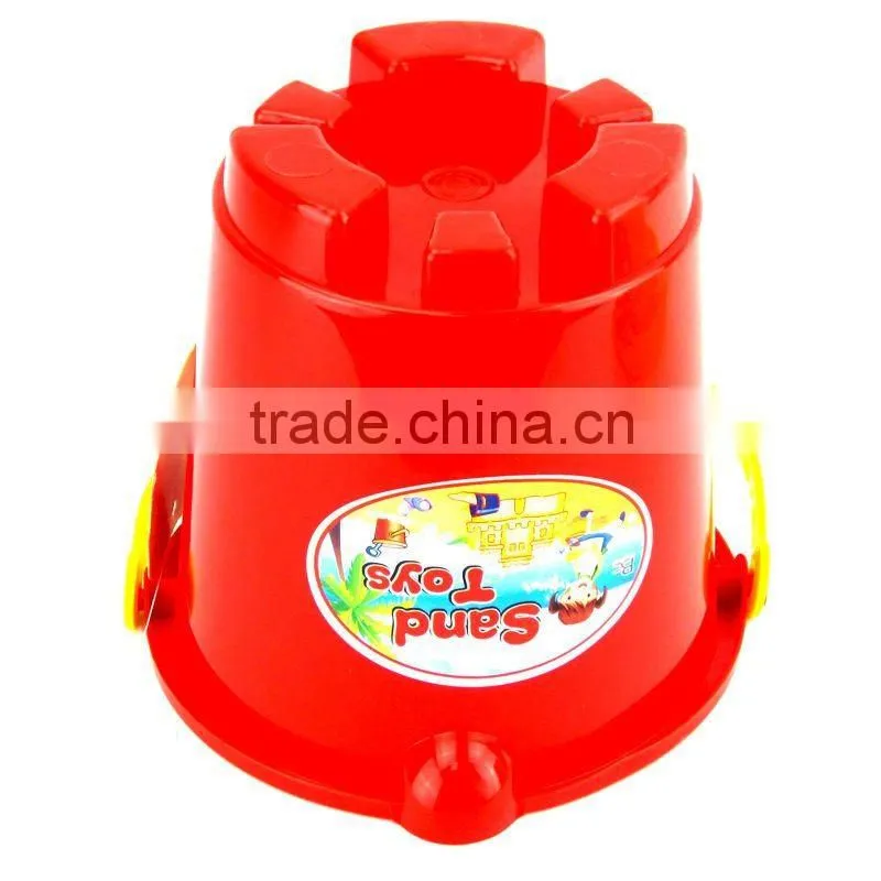 Plastic round beach bucket