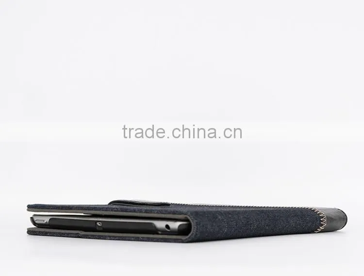 With sleep and wake up function custom computer case design high quality leather case for tablet