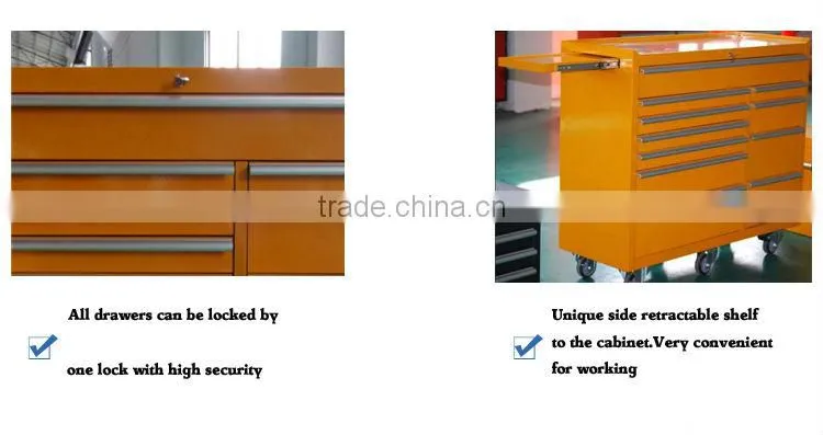 Kindle 72 inch stainless steel tool box with drawers