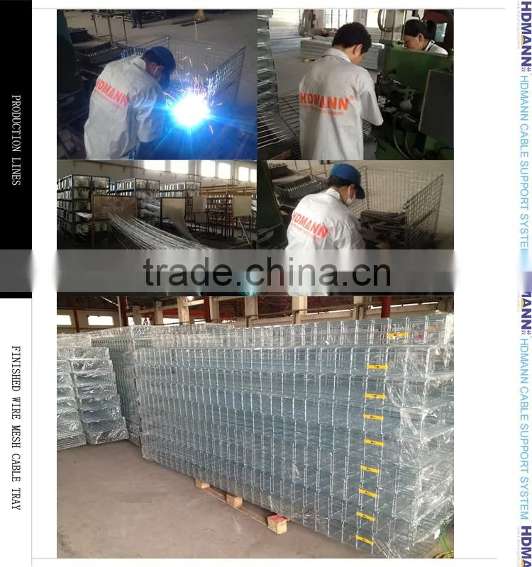 indoor cable tray electro galvanized wire mesh stainless steel trays