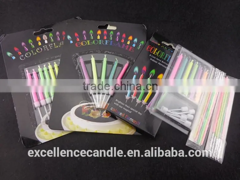 birthday flame candles colorful
