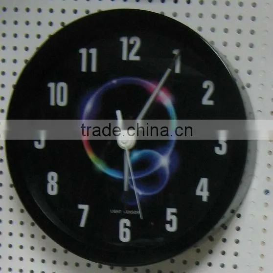 12" silence Smart light metal wall clock