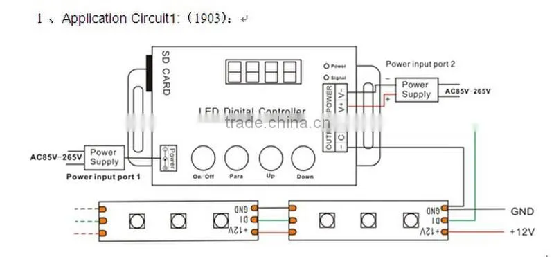Wireless SD Card LED Digital Controller,led controller