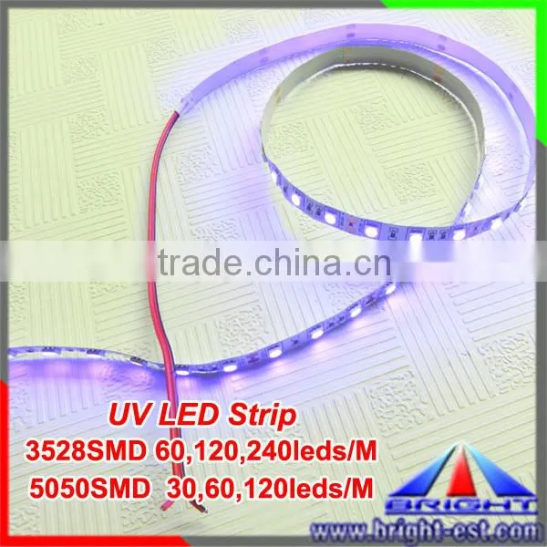 3m adhesive RGB 5050 LED UV strip, DC 12V 24V 60pcs/m flexible LED strip