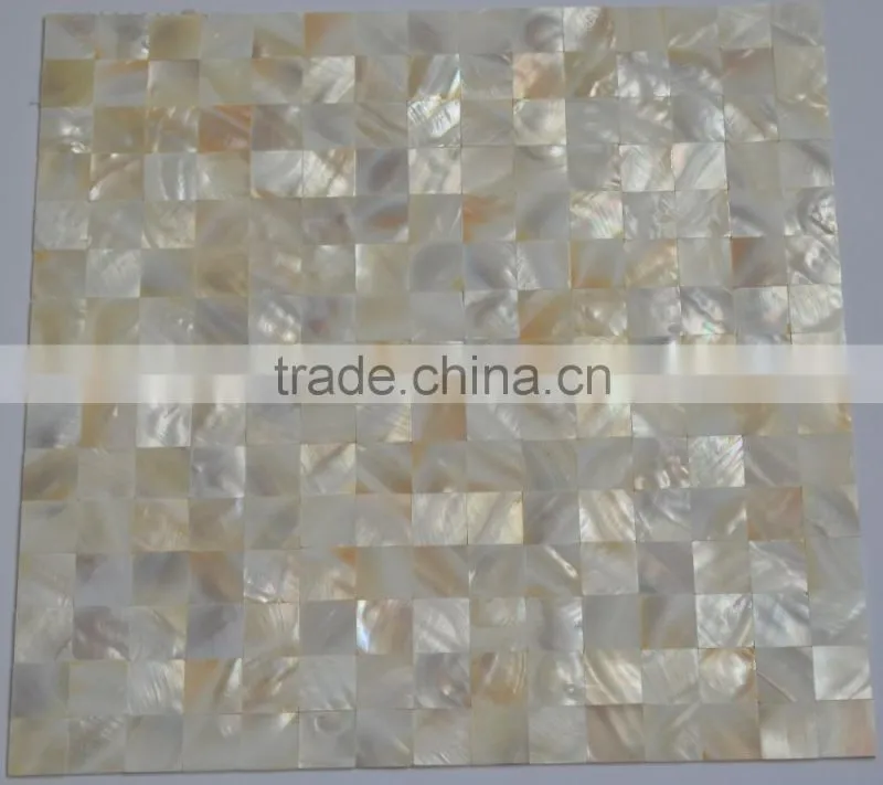 white River shell mosaic tile,seamless on mesh