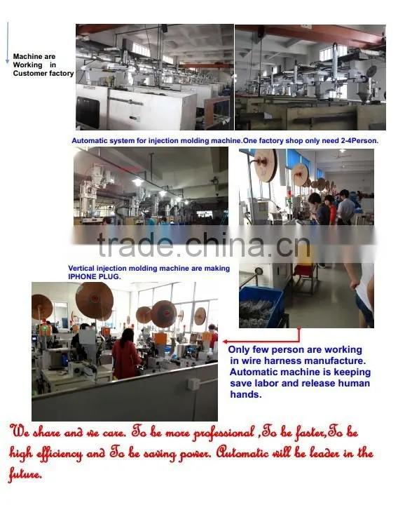 Round plug injection molding machine