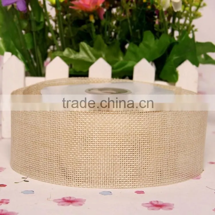 Colorful rustic burlap ribbon,natural jute trim,hessian burlap trims for decoration