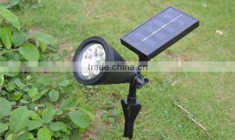 garden solar lamp with 3.7V 2200mA battery & 2w solar led garden replacement lamp