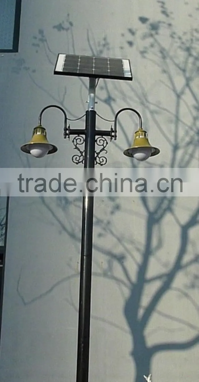 IP65 Good design high lumens 2* 10W LED Solar garden light