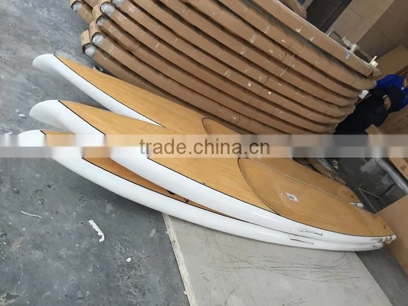 Amazing bamboo super 12'6 race sup stand up paddle racing sup board
