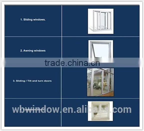 Good insulating PVC/UPVC windows with built in blinds