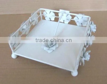 111131W-Metal tissue paper holder & napkin holder
