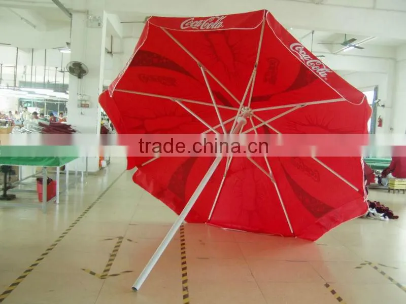 wooden color coated aluminum Garden Umbrella, decorative garden umbrellas, outdoor sun garden umbrella