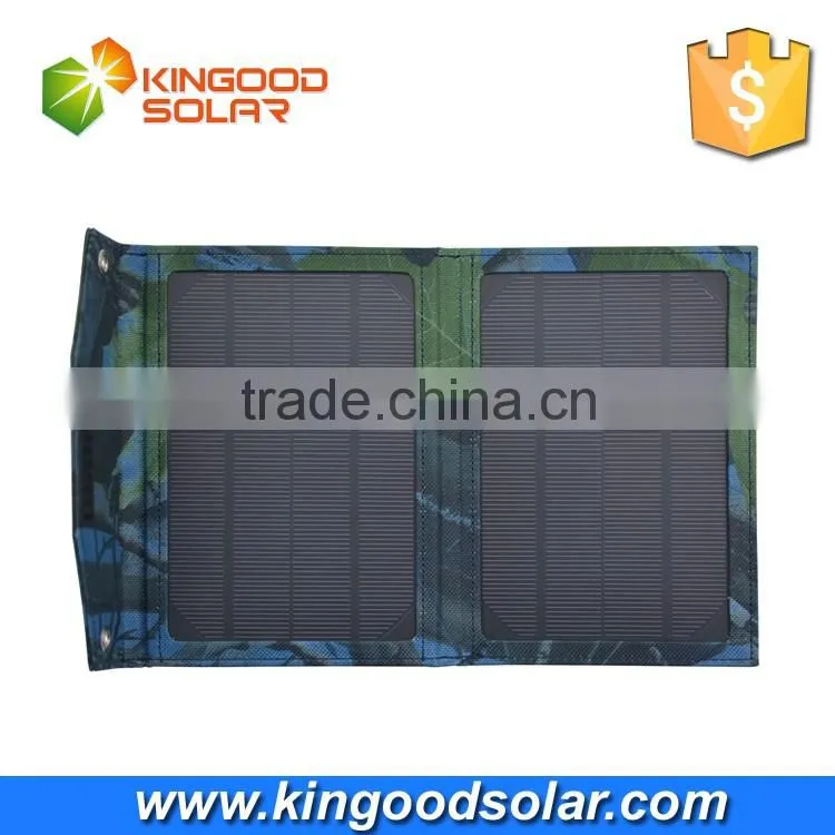 2016 newest charged product foldable solar charger 7W/flexible soalr panel usb