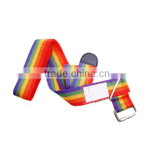Factory direct sale high quality 4 M length red &black luggage strap