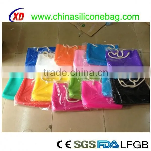 Large Capacity Fashion Silicone handbag Soft Bag Cheap Designer for Women Tote Shopping Bag