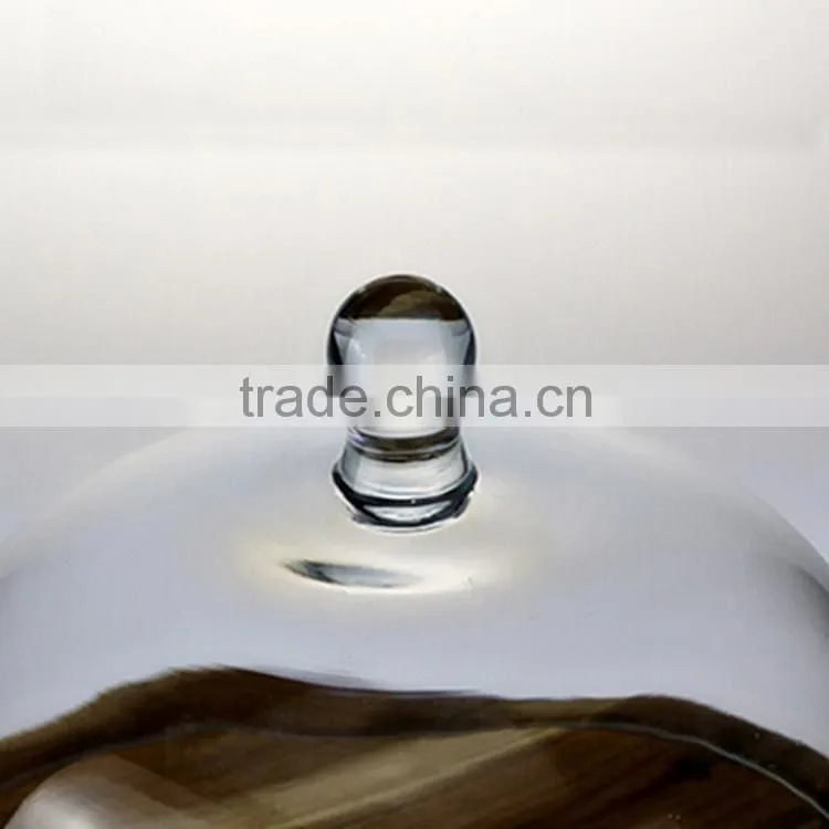 High quality glass cloche for cake/cream/cake/flower