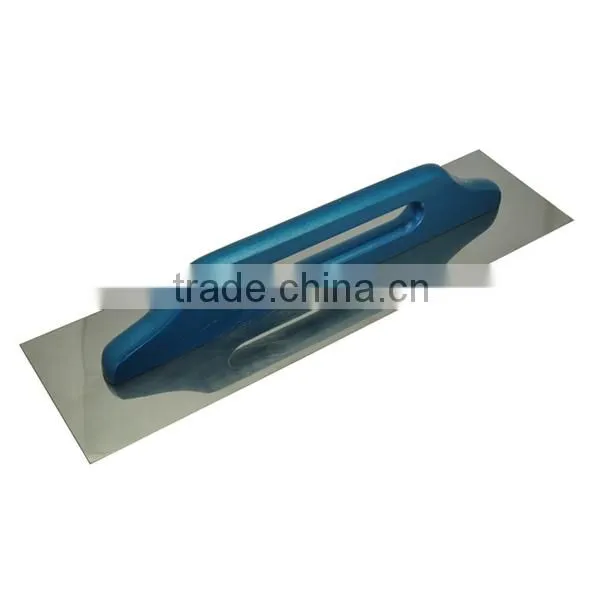 400x130x0.7mm stainless steel blade silver blue wooden handle Plastering trowels Plastering Tilling Construction tools