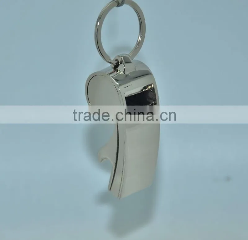 2015 Promotion whistle key chain, whistle with opener / whistle bottle opener for wholesales