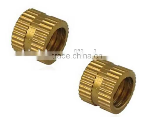 Small size nickel plated brass annular knurled nuts