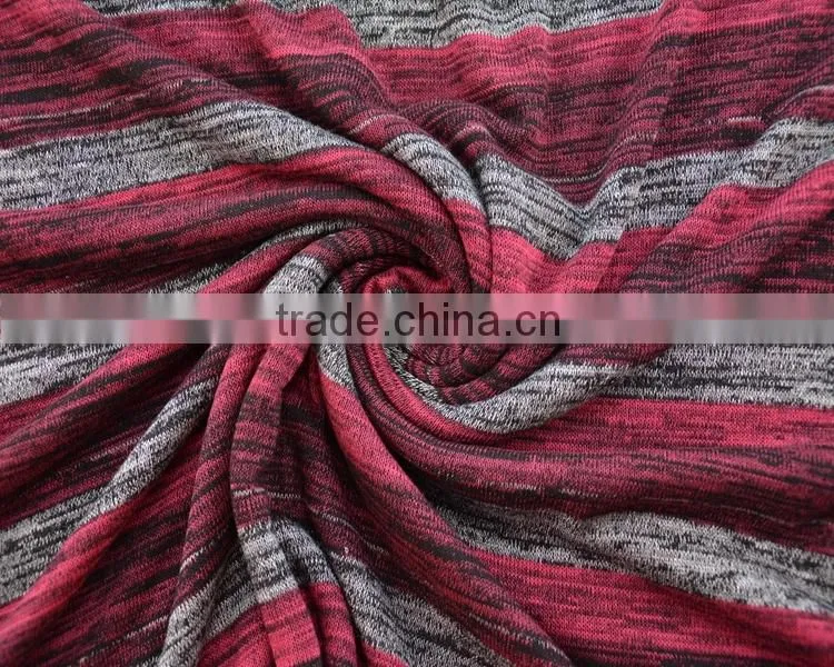Jiufan Textile Knitting Yarn Dyed Hacci Fabric High Quality TR Span Fabric Manufacturer in Shaoxing