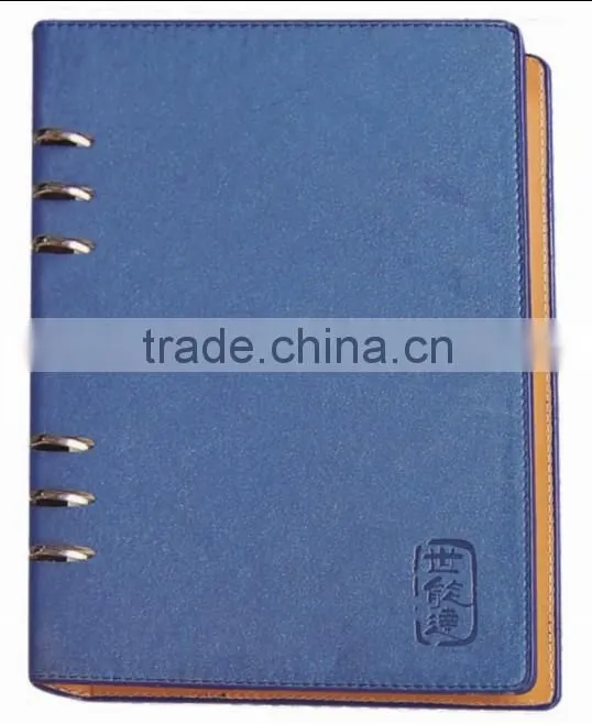 spiral bound leather notebook