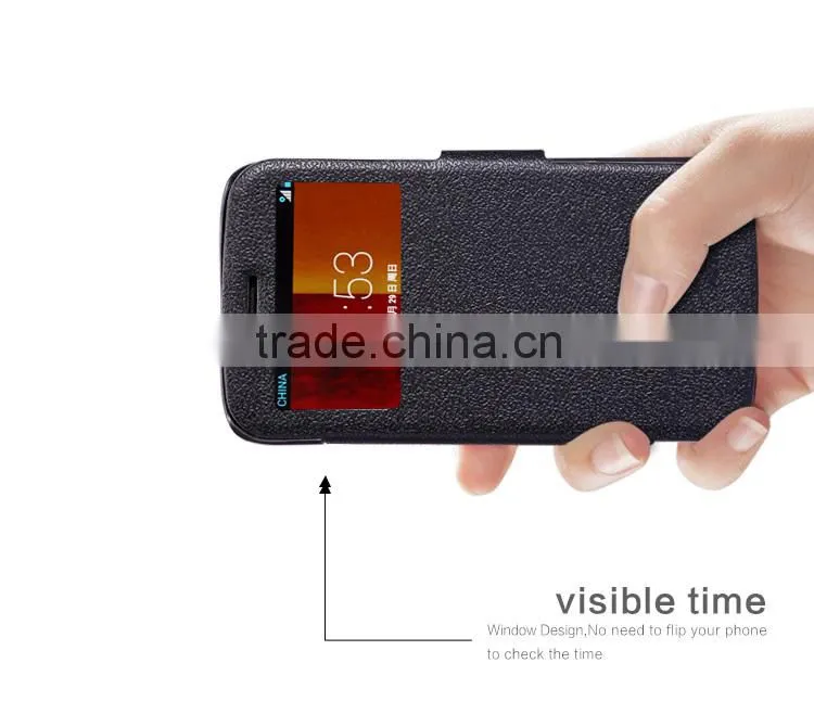 Wholesale cell phone leather case flip leather mobile phone cover for MOTO G