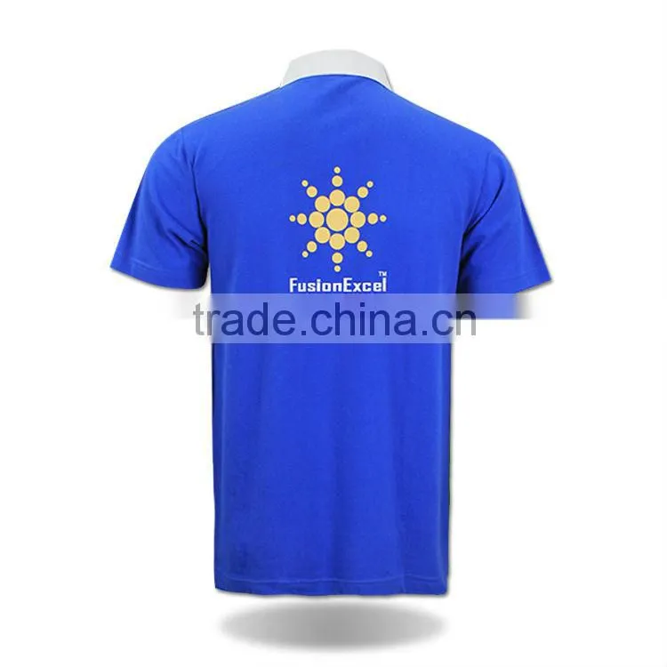 Cheap high quality company polo shirts customized embroidered logo