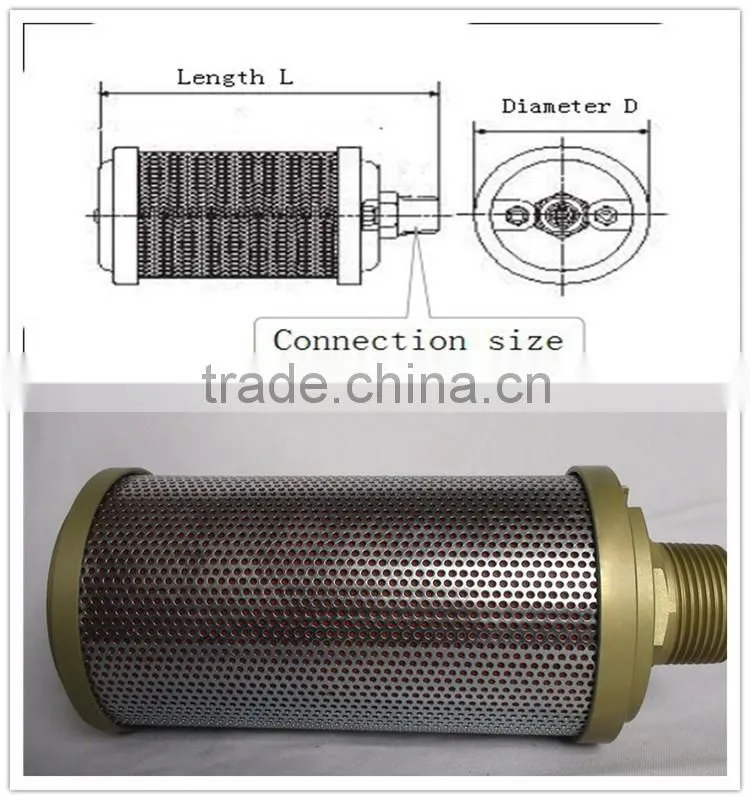 refrigeration dryer dissipative muffler