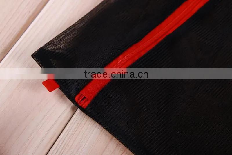 YIWU RODA 100% Polyester durable black embroidery foldable washing bag