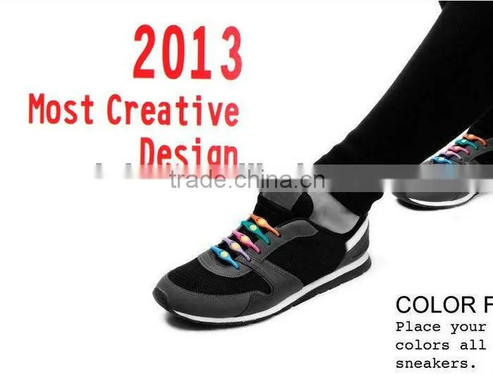 2013 newest design silicone LED shoelace