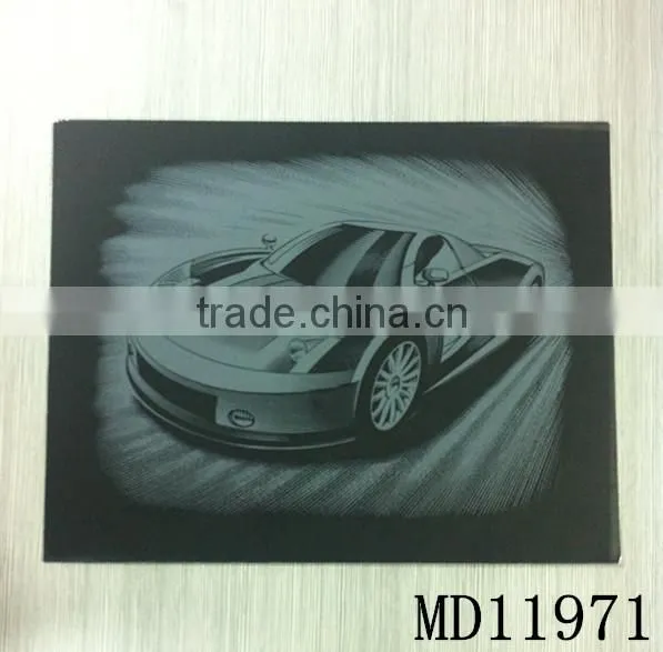 Car Print Engraving card/Scratch art foil paper/foil card/Scratch foil paper engraving art quilling art paper