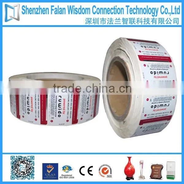 Custom battery labels stickers