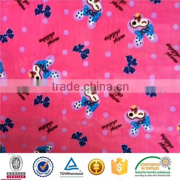 Polyester Spandex Velvet/Knitting Stretch Velvet Fabrics