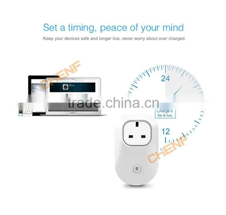 Newest Design Cheaper UK Plug Wifi Power Socket Switch