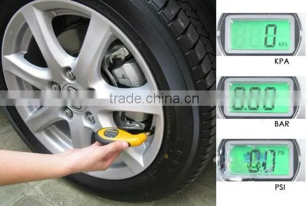Hand held Digital tire pressure gauge for testing car tire pressure