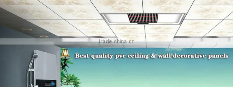 waterproof &fireproof pvc panel pvc ceiling tiles for indor decorative(595*595*7mm)