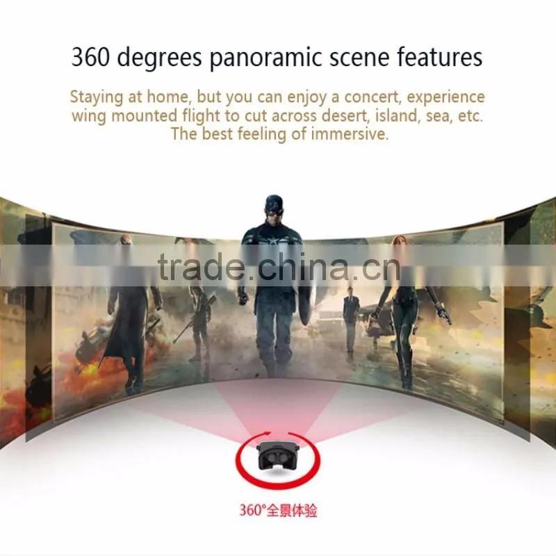 Most popular VR SHINECON cast headset Virtual Reality 3D glasses for your private home theater