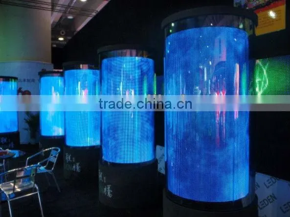 Curved P20mm outdoor video full color rental 360 degree led display for advertisement