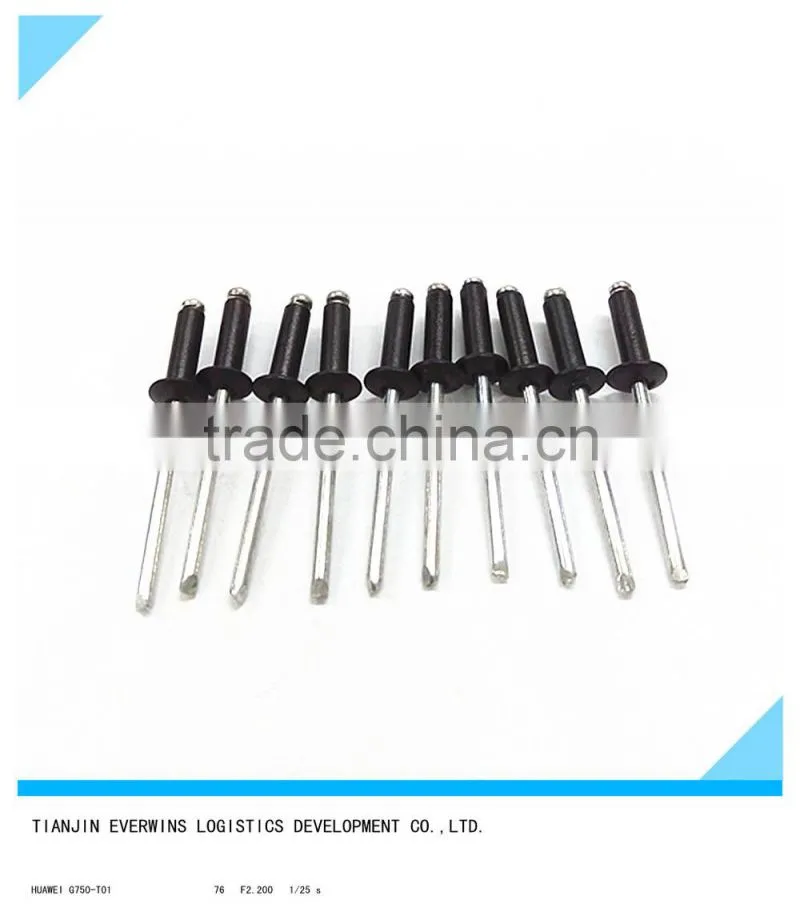 Black color Blind rivet