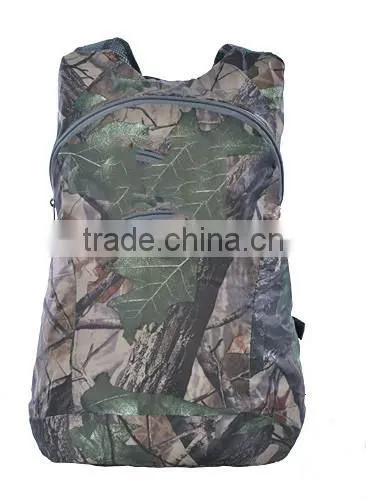 Durable Polyester camouflage Waterproof Foldable Backpack