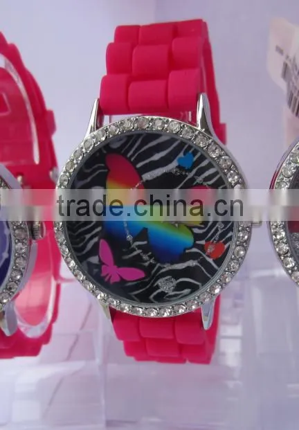 Hot sale custom printed logo silicone watches