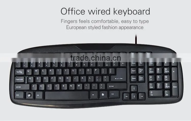 Shenzhen 11 years directly sale wired waterproof keyboard for laptop