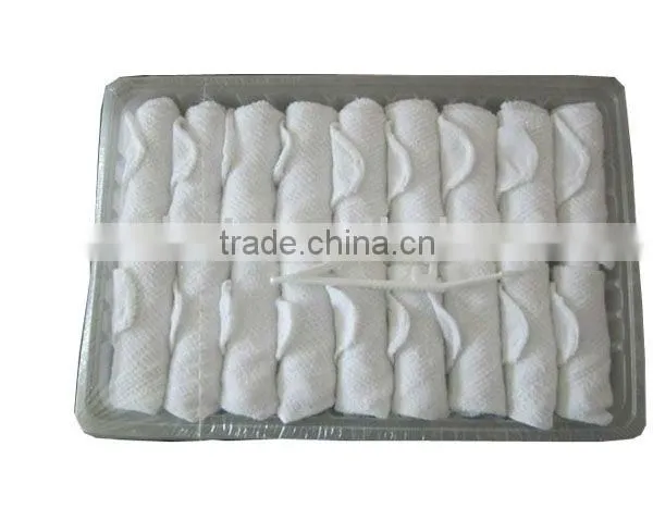 high quality train hot towels, soft hot airline towels